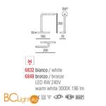 Настольная лампа Linea Light MY TUBE 6848 - Схема