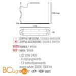 Подвесной светильник Linea Light O-LINE 6670 - Схема