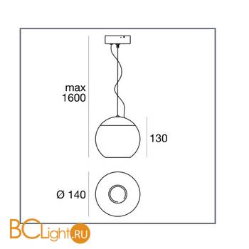 Подвесной светильник Linea Light Pelota 6837 - Схема