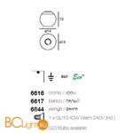 Потолочный светильник Linea Light Pelota 6617 - Схема