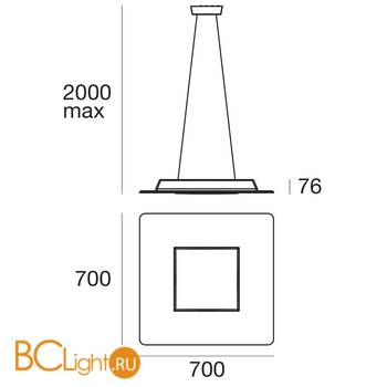 Подвесной светильник Linea Light Square 8127 - Схема