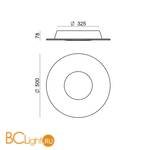 Потолочный светильник Linea Light Square 8512 - Схема