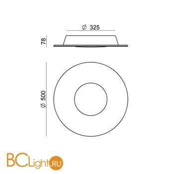 Потолочный светильник Linea Light Square 8513 - Схема