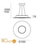 Подвесной светильник Linea Light Square 8515 - Схема