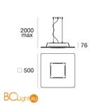 Подвесной светильник Linea Light Square 7683 - Схема