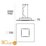 Подвесной светильник Linea Light Square 7687 - Схема