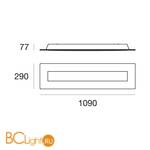 Потолочный светильник Linea Light Square 7690 - Схема