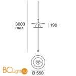 Подвесной светильник Linea Light Madame Blanche 8178 - Схема