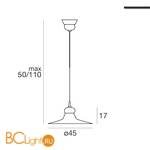 Подвесной светильник Linea Light Mami 2638 - Схема