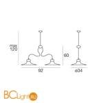 Подвесной светильник Linea Light Mami 2639 - Схема