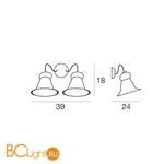 Бра Linea Light Mami 2654 - Схема