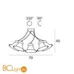 Потолочная люстра Linea Light Mami 2657 - Схема