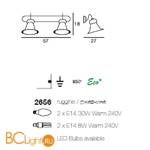 Бра Linea Light Classic collection 2656 - Схема