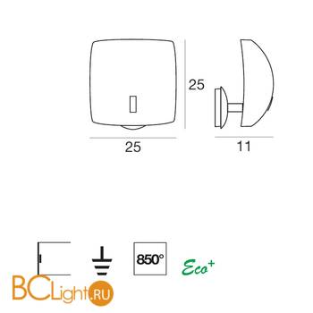 Настенный светильник Linea Light Marina 2925 - Схема