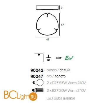 Потолочный светильник Linea Light Matrioska 90242 - Схема