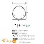 Потолочный светильник Linea Light Matrioska 90243 - Схема