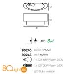 Настенный светильник Linea Light Matrioska 90245 - Схема