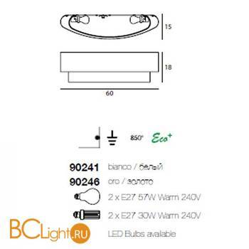 Настенный светильник Linea Light Matrioska 90246 - Схема