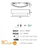 Настенный светильник Linea Light Matrioska 90246 - Схема