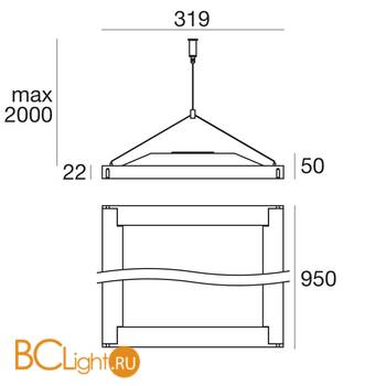 Светильник для струнной системы Linea Light Matrix 54285 - Схема