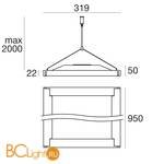 Светильник для струнной системы Linea Light Matrix 54285 - Схема