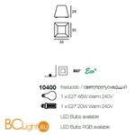 Напольный светильник Linea Light Manamana Baby Maya 10400 - Схема