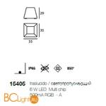 Садово-парковый фонарь Linea Light Maya 15405 - Схема