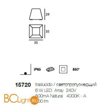 Садово-парковый фонарь Linea Light Maya 15720 - Схема