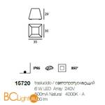 Садово-парковый фонарь Linea Light Maya 15720 - Схема