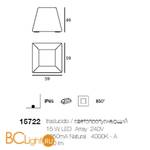 Садово-парковый фонарь Linea Light Maya 15722 - Схема