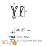 Настольный светильник Linea Light Medusa 7033 - Схема