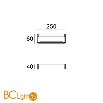 Настенный светильник Linea Light Metal 90320 - Схема