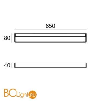 Настенный светильник Linea Light Metal 90325 - Схема