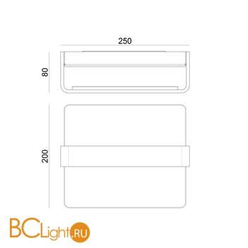 Потолочный светильник Linea Light Metal 90326 - Схема