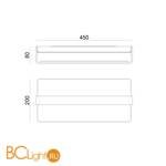 Потолочный светильник Linea Light Metal 90329 - Схема