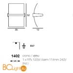 Настенно-потолочный светильник Linea Light Modern collection 1402 - Схема