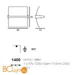Настенно-потолочный светильник Linea Light Modern collection 1400 - Схема