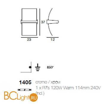 Настенно-потолочный светильник Linea Light Modern collection 1405 - Схема
