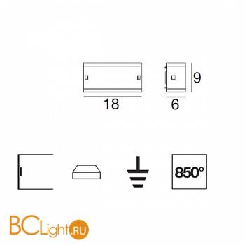 Настенный светильник Linea Light Mille 7836 - Схема
