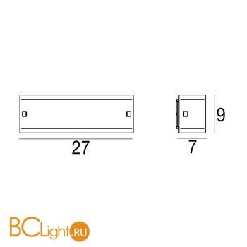 Настенный светильник Linea Light Mille 7838 - Схема