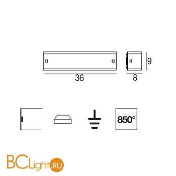 Настенный светильник Linea Light Mille 7840 - Схема