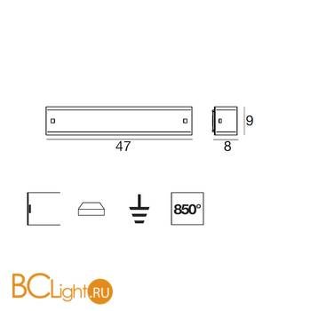 Настенный светильник Linea Light Mille 7842 - Схема