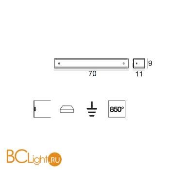 Настенный светильник Linea Light Mille 7844 - Схема
