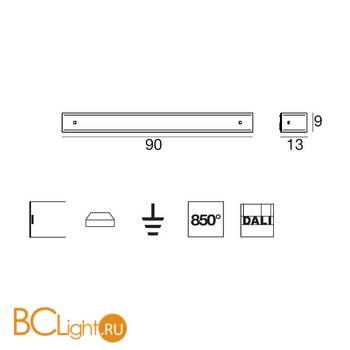 Настенный светильник Linea Light Mille 7848 - Схема