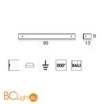 Настенный светильник Linea Light Mille 7848 - Схема