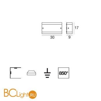 Настенный светильник Linea Light Mille 7850 - Схема