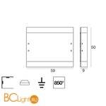 Настенный светильник Linea Light Mille 7854 - Схема