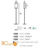 Торшер Linea Light Class Modern collection 1008 - Схема