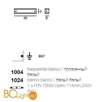 Бра Linea Light Class Modern collection 1004 - Схема