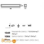 Бра Linea Light Class Modern collection 1049 - Схема